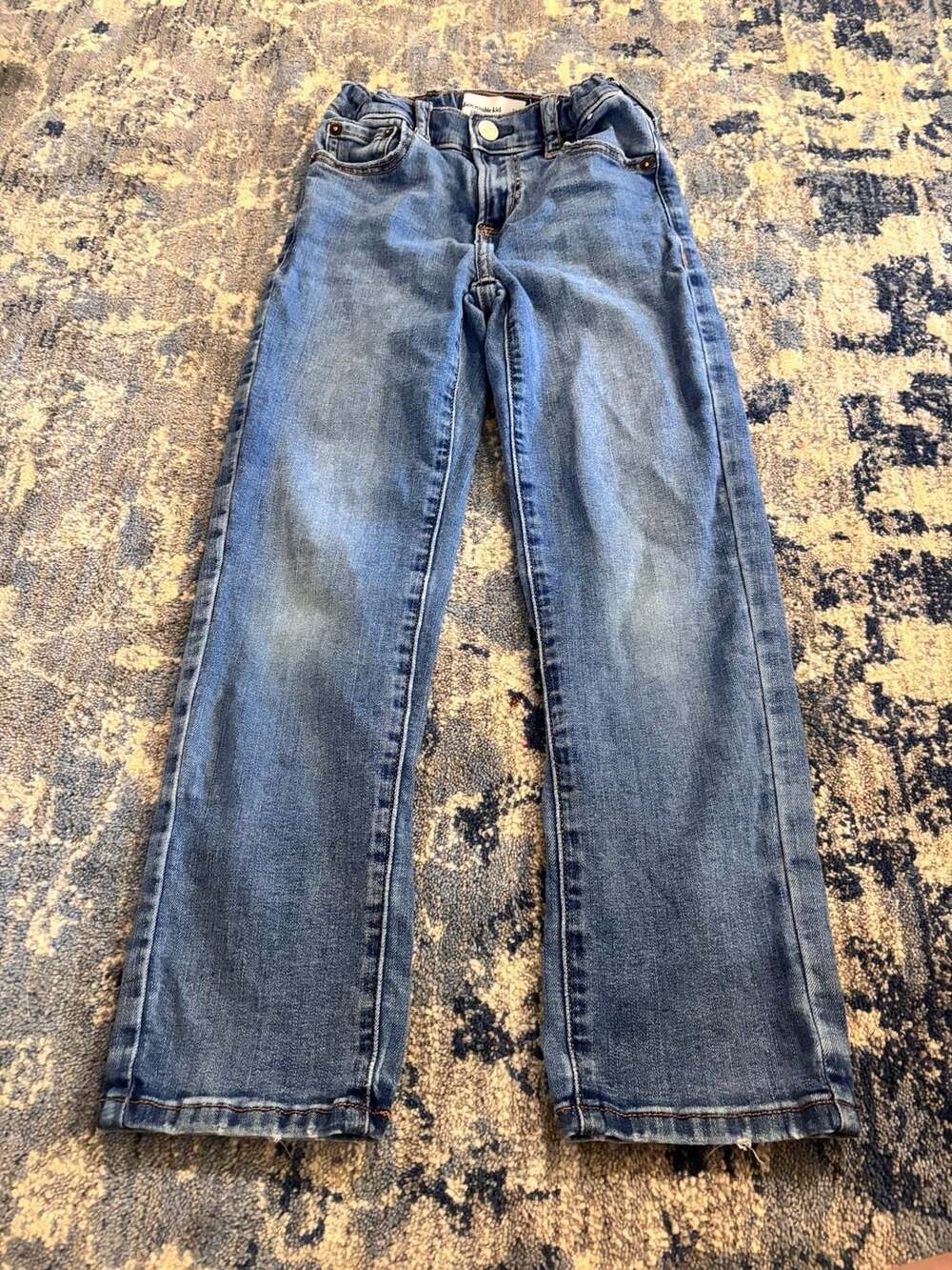 Abercrombie Kids Straight Denim Jeans Size 7/8 Regular